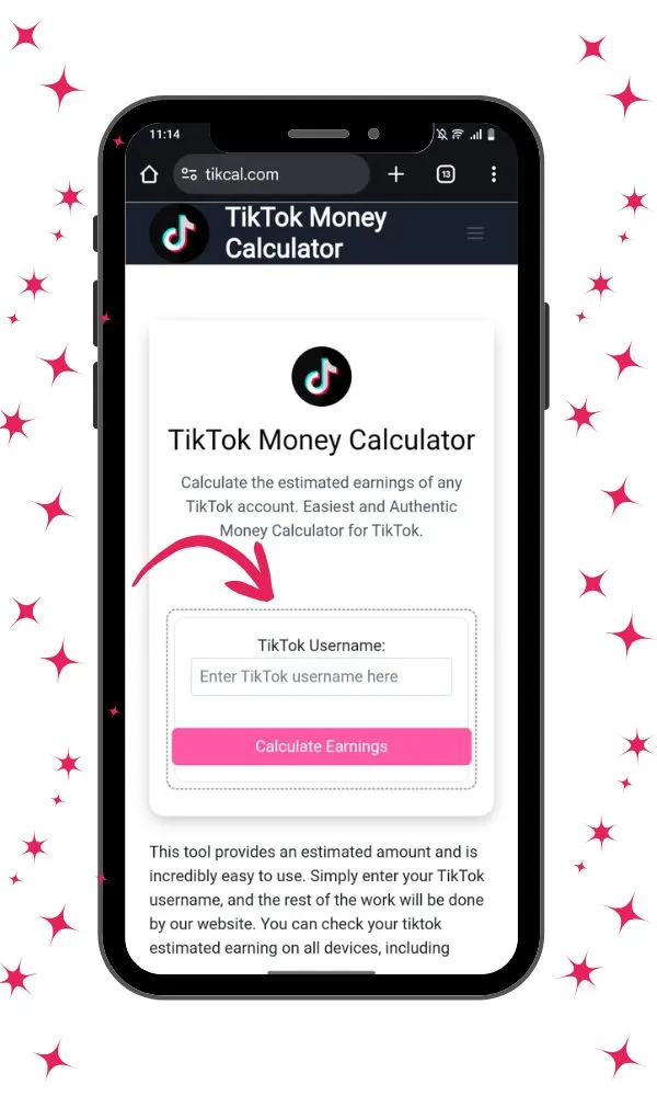 Calculator de bani Tiktok | Calculați gratuit câștigurile și angajamentele Tiktok 6 TikTok money calculator
